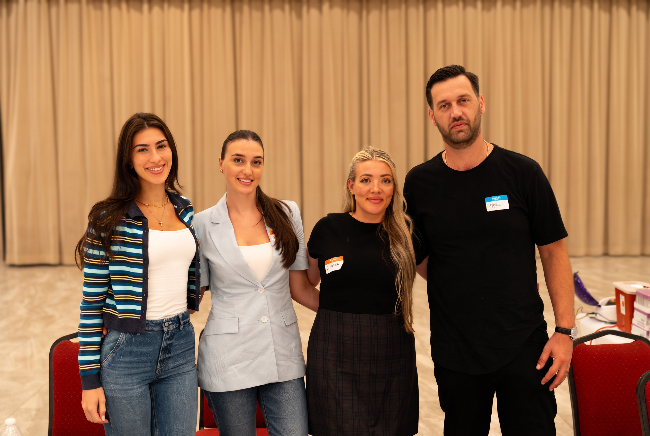 Health fair volunteers and organizers