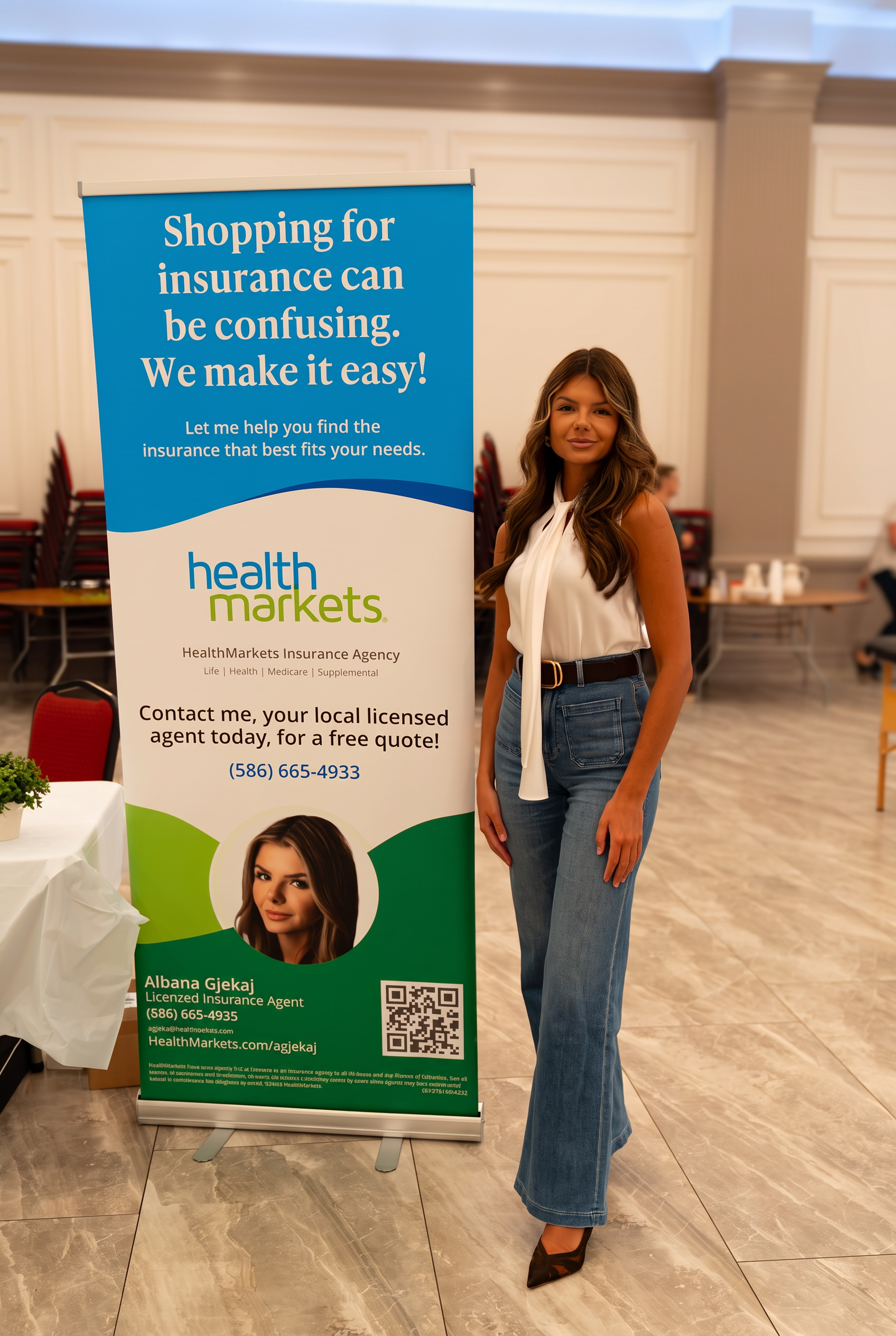 Insurance guidance station at the health fair
