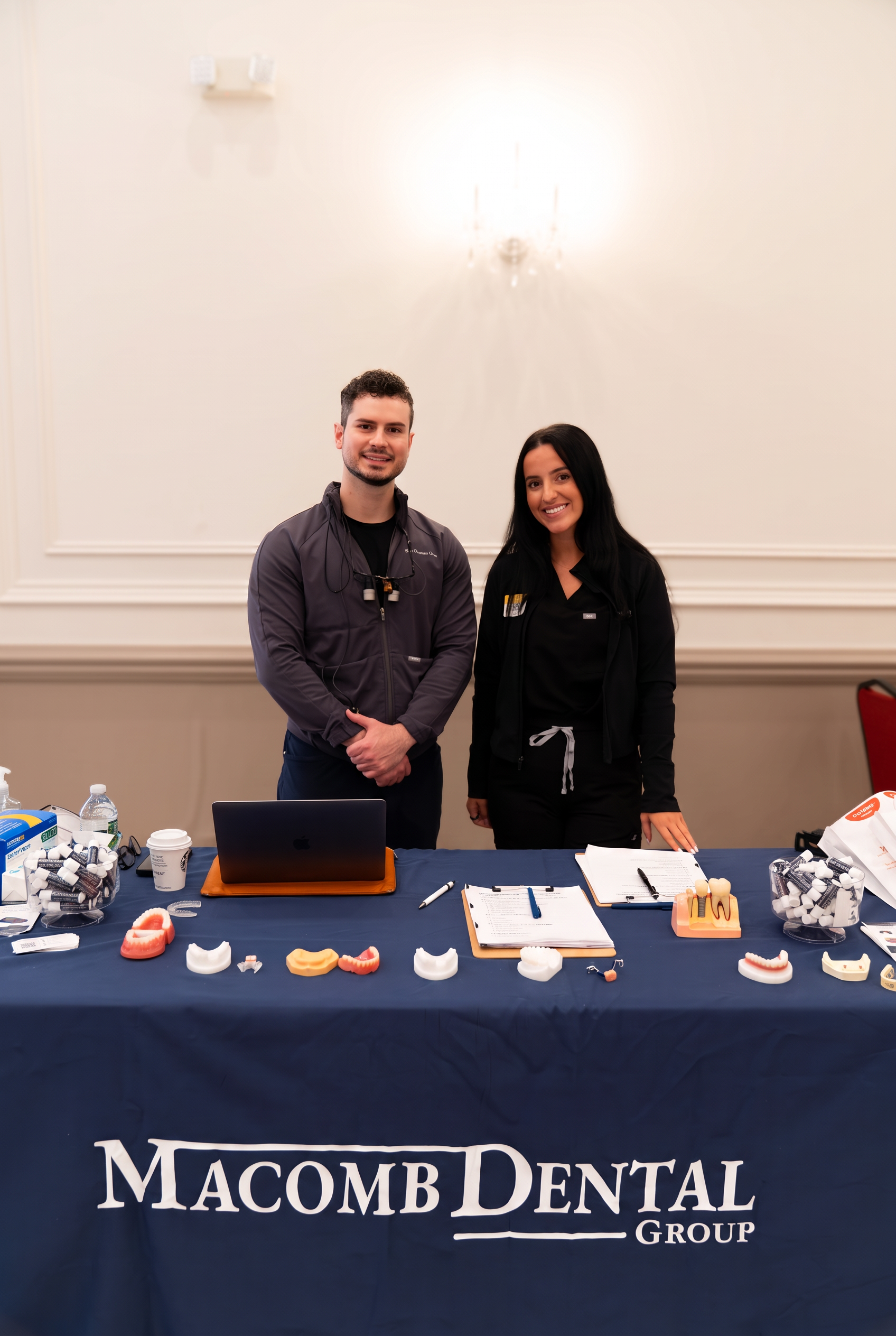 Dental team at the Macomb Dental Group station